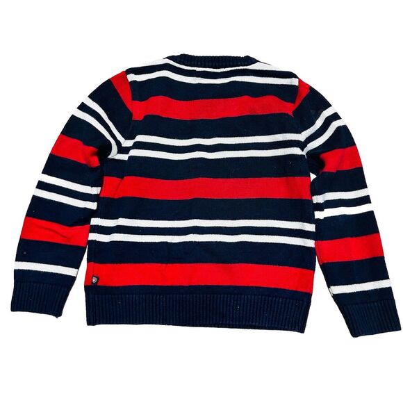 E Land Red Navy And White Striped Sweater Size 5 - Picture 5 of 5